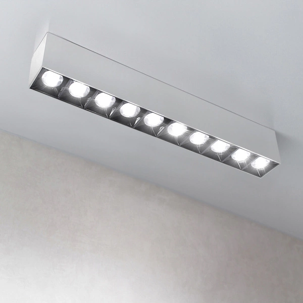 Lampa liniowa natynkowa 30w 3000K biało-czarna JDL-4T