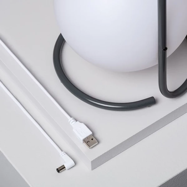 Lampa Stołowa Zewnętrzna LED Przenośna Ładowalna 2.5W z Akumulatorem USB 1800 mAh-4000K