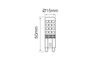 Żarówka Led G9 4W zimna 6000K 350lm 220-240V
