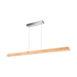 Derott Lampa Wisząca 3xLED 24V Int. 42W Nikiel mat/Dąb Olejowany | ściemniacz dotykowy | (1150) 1037401500000