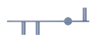 Aldex KINKIET TREVO 3 DUSTY BLUE (left) 1104Y16