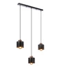 Lampa wisząca OLENA, czarny/miedziany, 3x60W E27
