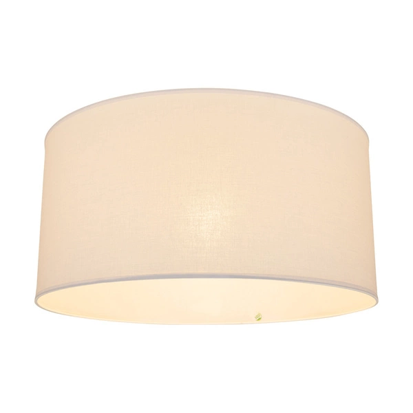 Abażur Cylinder E27 H30 Biały Bawełniany z Folią ECO A0088