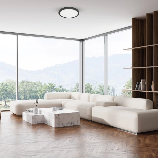 Plafon Evora Czarny Round 24W 3CCT