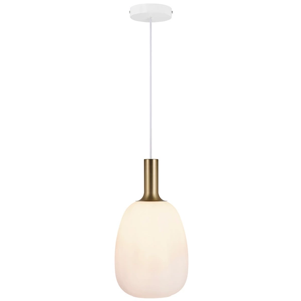 Lampa wisząca ALTON E27 60W Szkło | Biały