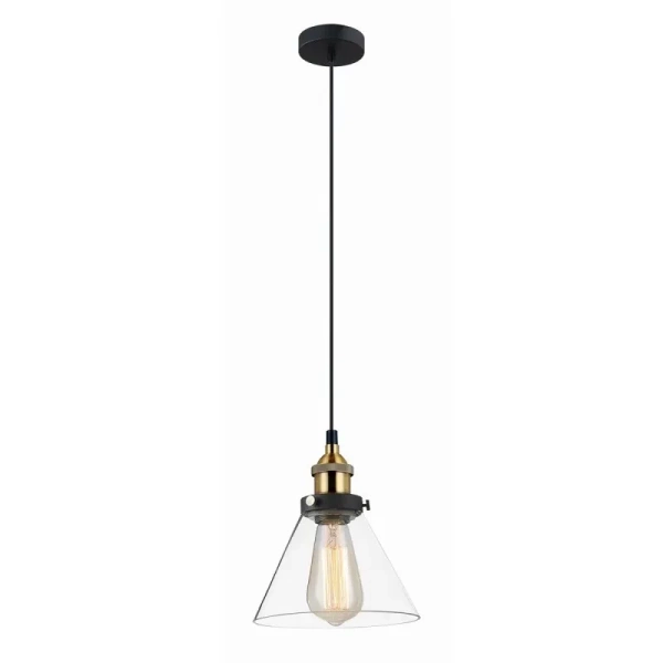 Lampa wisząca LOFT śr. 18cm E27 | czarna