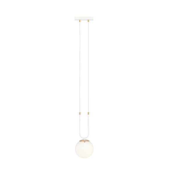 Lampa wisząca Emibig GLAM 1 Biały/OPAL 1115/1