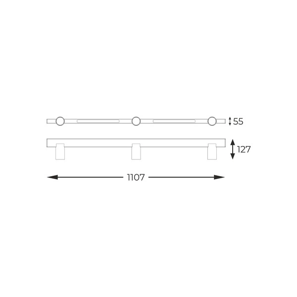 S230757205 MANNARI LISTWA CZARNA/BLACK