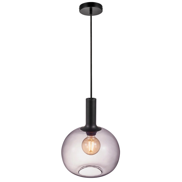 Lampa wisząca ALTON E27 60W Szkło | Czarny