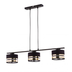 Nowoczesna lampa wisząca SOFIA 3 ZWIS czarny/złoty 32161