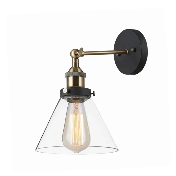 Kinkiet LOFT dł. 18cm E27 | czarny