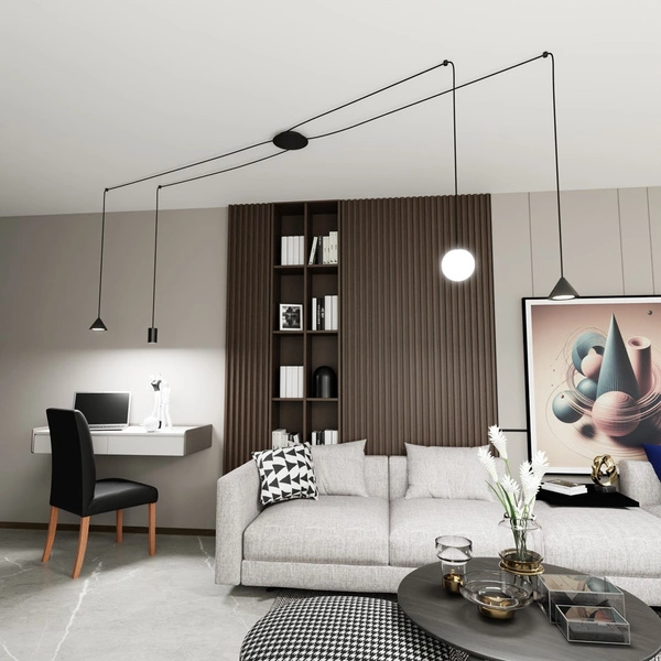 Lampa wisząca Emibig FUJI 4 Czarny 1349/4