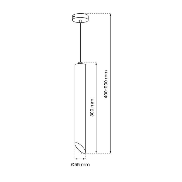 Lampa wisząca CORTE, MLP8828, czarna, 1x8W GU10