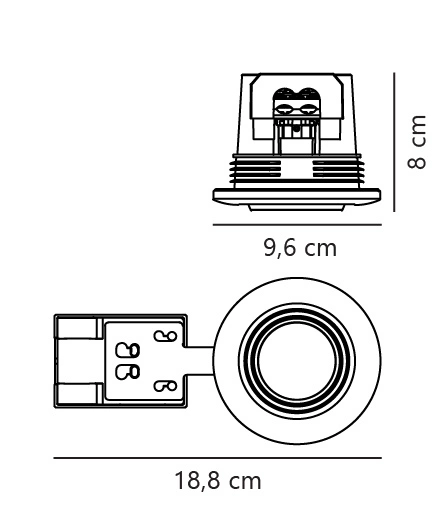 Oprawa wpuszczana UMBERTO GU10 7.5W Aluminium | Nikiel