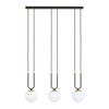 Lampa wisząca Emibig GLAM 3 Czarny/OPAL 1112/3