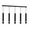 Lampa wisząca JOKER, MLP6121, czarny/złoty, 5x8W GU10