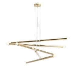 Aldex Lampa wisząca TUBO 10, 1072M30, złota, 10x40W E14