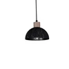 Lampa wisząca ERIK, MLP7639, przecierany czarny/drewno patynowane, 2x60W E27