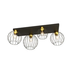 Lampa sufitowa Emibig NEST 4 BL GOLD 1370/4
