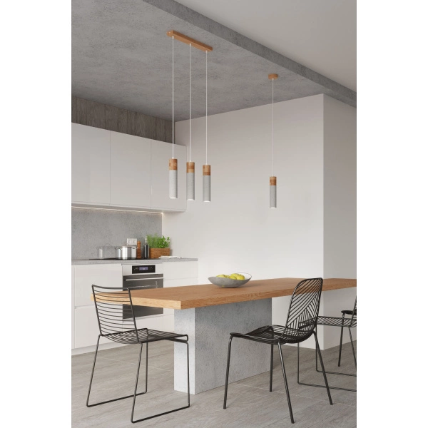 Lampa Wisząca ZANE 1 SL.0965 szara 1xGU10