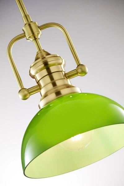 Klasyczna Lampa wisząca PLATINO wys. 166cm 1xE27 15W IP20 | mosiądz szczotkowany