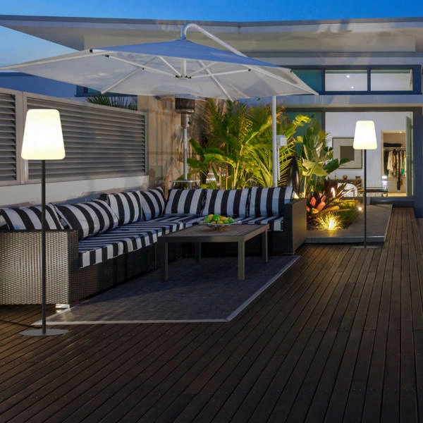 Lampa stojąca 147cm PATIO E27 IP44 | grafitowy 10105