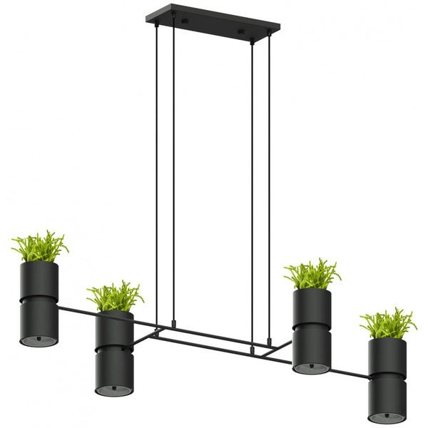 Lampa wisząca KUKKIA TH.004, czarna, 4x40W GU10/ES111