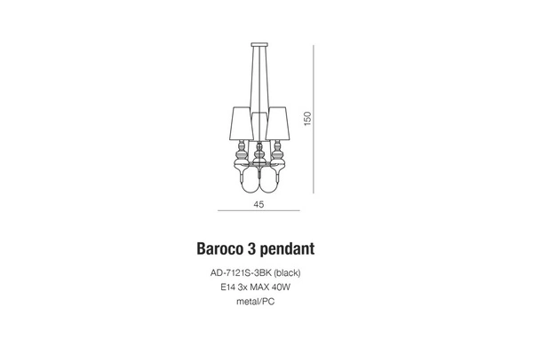 BAROCO 3 PENDANT