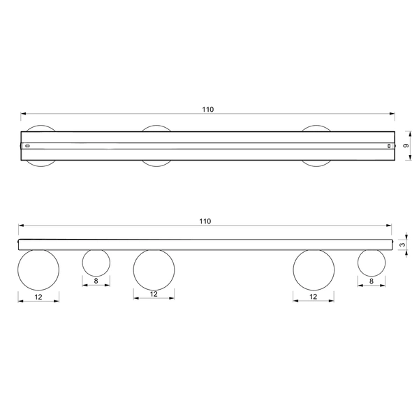 Nowoczesna lampa sufitowa BIBIONE GOLD, MLP8398, złota z białymi kloszami, 5x25W G9