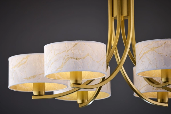 Klasyczny Żyrandol ARTHUR wys. 71cm 6xE27 15W IP20 | złoty połysk