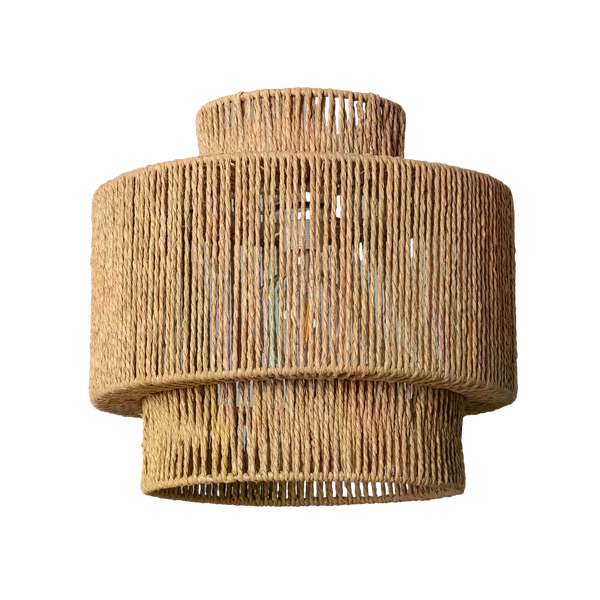 Lampa Wisząca Boho z Plecionego Papieru Abruzzo Sara 40cm E27