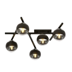 Lampa sufitowa Emibig SMART 5 Czarny/STRIPE 1105/5