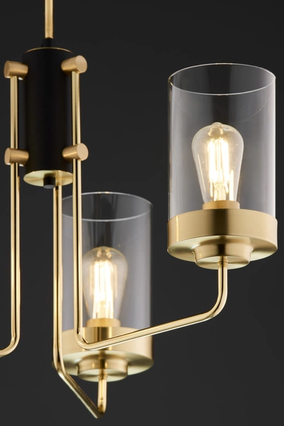 Lampa sufitowa RAMIREZ wys. 64cm 3xE27 15W IP20 | złoty połysk