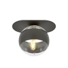 Lampa sufitowa Emibig PLAZA 1 Czarny/STRIPE 1121/1