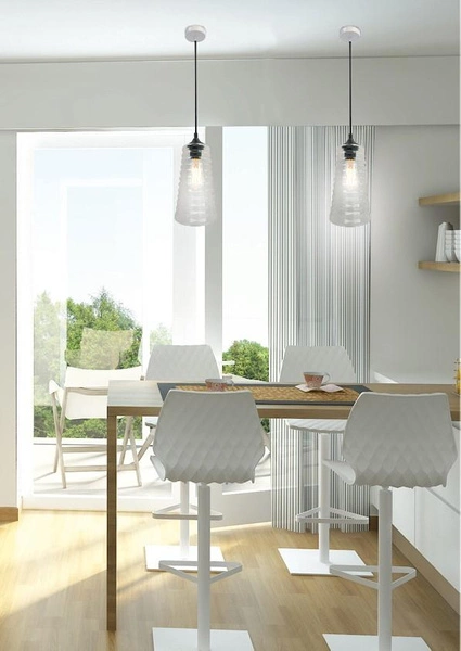 Lampa wisząca MANILA 31-51240 klosz bezbarwny 1x60W E27