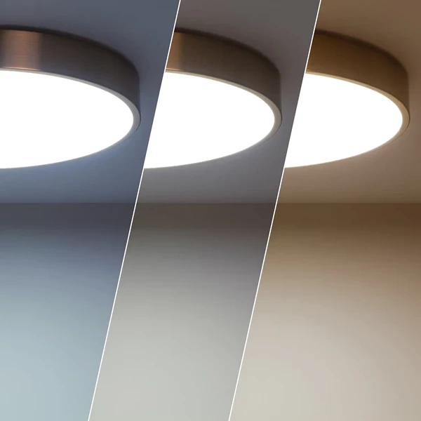 Plafon LED 18W Okrągły Złoty CCT 3000K/4000K/6000K 30cm Abruzzo Carlo