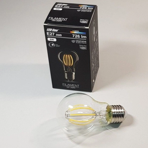 Żarówka FILAMENT LED E27 6W neutralna 4000K