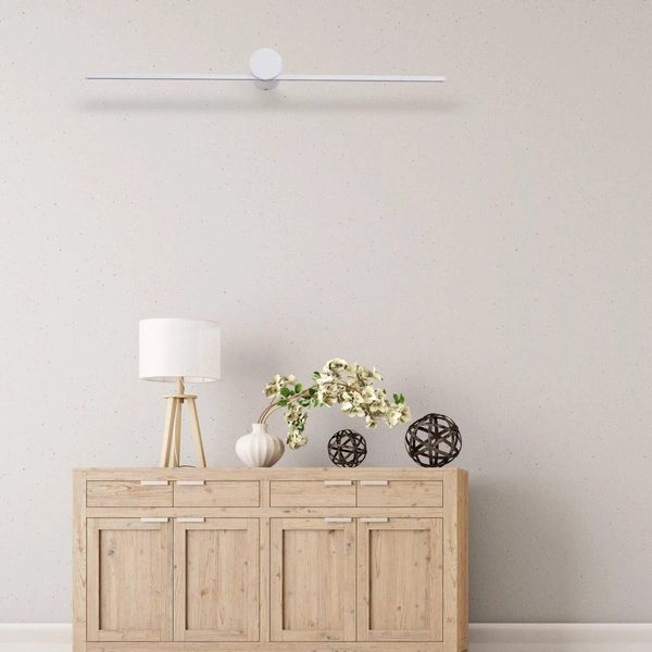 Kinkiet Modern Slim L, biały, 8W LED, barwa ciepła 3000K, IP44