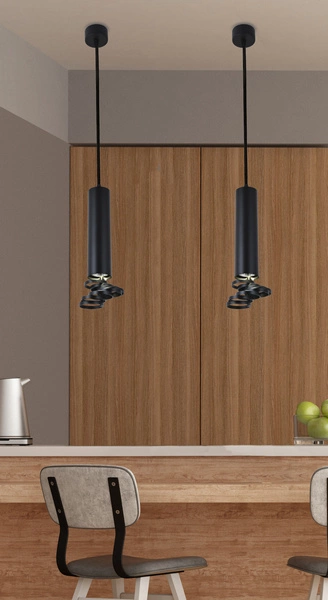 Lampa wisząca TUBA 31-77714, czarna, 1x50W GU10