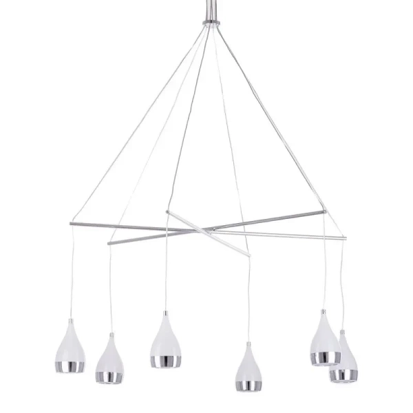 Lampa wisząca Telesto śr. 63cm 30W LED barwa ciepła 3000K | chrom