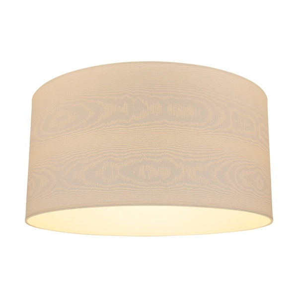 Lampa podłogowa Leila 1xE27 maks. 60W chromowany metal/przezroczysty kabel PVC/wielokolorowy papier + klosz z PCV ze wzorem drewna 6652028