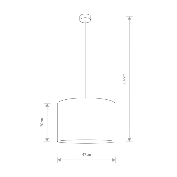 Lampa wisząca HOTEL GRAY I zwis 9298