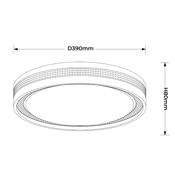 Plafon Ronda biały LED CCT