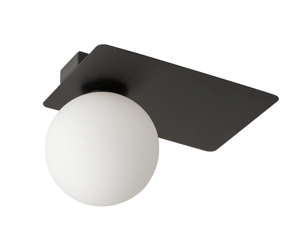 Nowoczesny plafon do biura i domu ARGON G9 12W szer. 25cm | czarny