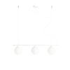 Aldex Lampa wisząca BERYL 3, 1006E, biała, 3x40W E14