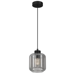 Lampa wisząca SOMBRA SMOKED, MLP8373, czarny/dymiony, 1x60W E27