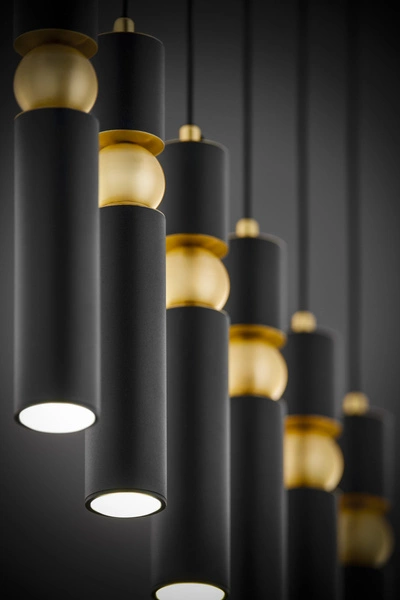 Nowoczesna Lampa wisząca ALAS wys. 120cm 6xG10 14W IP20 | Złoty