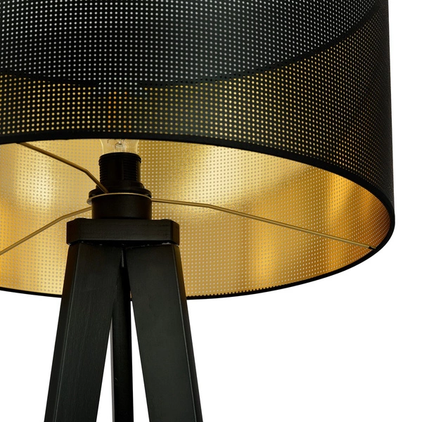 Lampa podłogowa Emibig ASTON LP1 Czarny/GOLD 1148/LP1