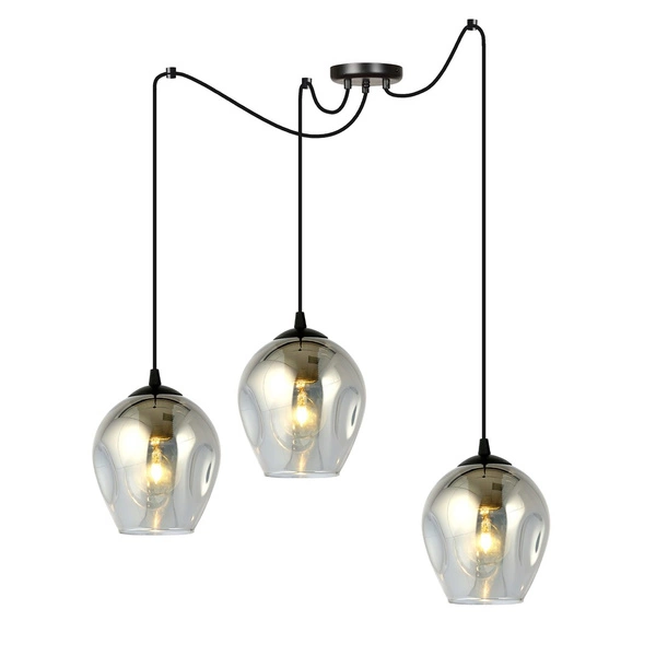 Lampa wisząca Emibig LEVEL 3 BL GRAFIT 757/3