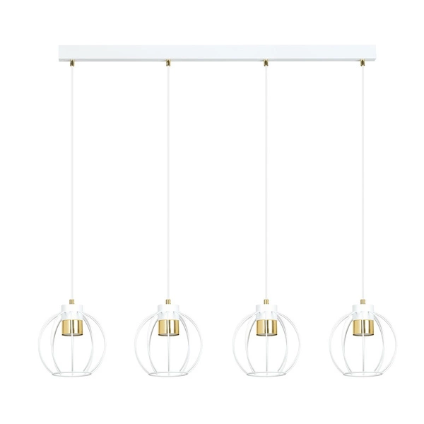 Lampa wisząca Emibig AJAX 4 Biały/GOLD 1224/4